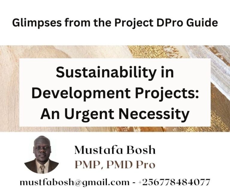 Sustainability in Development Projects: An Urgent Necessity